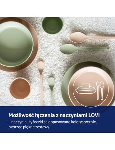 Lovi Pierwsza łyżeczka do karmienia i łyżka stołowa Pistachio