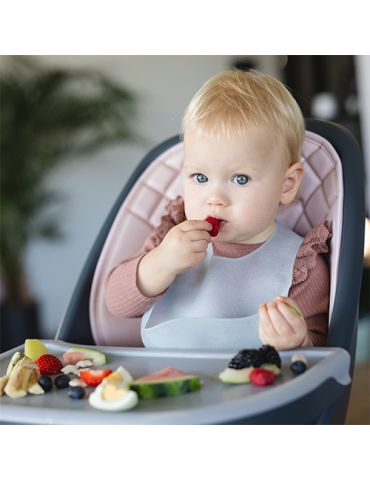 BabyOno Śliniak silikonowy ultracienki niebieski