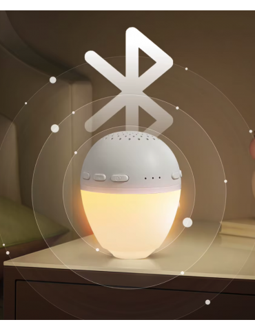 Libra Królik Szumio z lampką dźwiękiem czujnikiem bluetooth beżowy