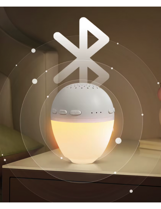 Libra Królik Szumio z lampką dźwiękiem czujnikiem bluetooth beżowy