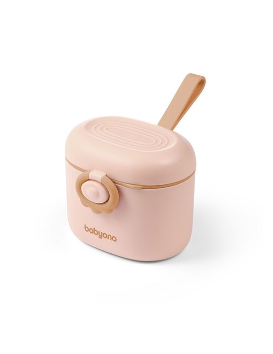 BabyOno Pojemnik przenośny na mleko w proszku beżowy