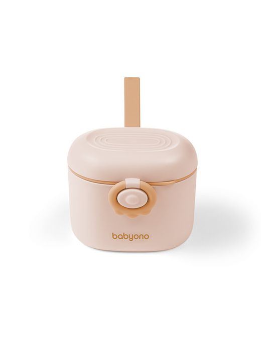 BabyOno Pojemnik przenośny na mleko w proszku beżowy