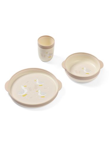 BabyOno Zestaw naczyń dla dzieci Farmer 3-elementy