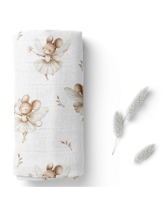 Bocioland pieluszka bambusowa 40/40 Myszki