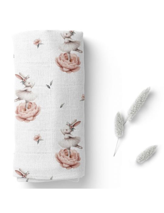 Bocioland pieluszka bambusowa 40/40 Króliczki