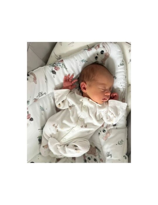 Bonjour Cherie Rożek bambusowy z usztywnieniem 74x74 Romantyczny królik