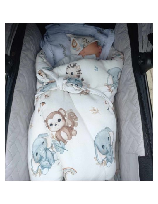 Bonjour Cherie Rożek bambusowy z usztywnieniem 74x74 Safari