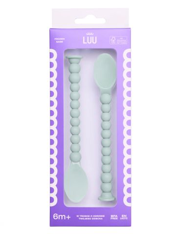 Luu Kids Zestaw łyżek do karmienia Frozen sage