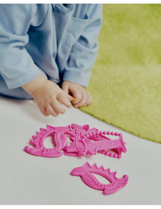 Luu Kids Gryzak dla dzieci Ollie The Dragon Pink
