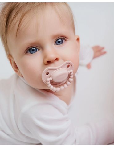 Luu Kids Smoczek silikonowy pozycjonujący 0-3m+ Velvet blush
