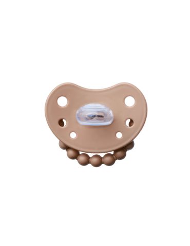 Luu Kids Smoczek silikonowy pozycjonujący 0-3m+ Milk hazelnut