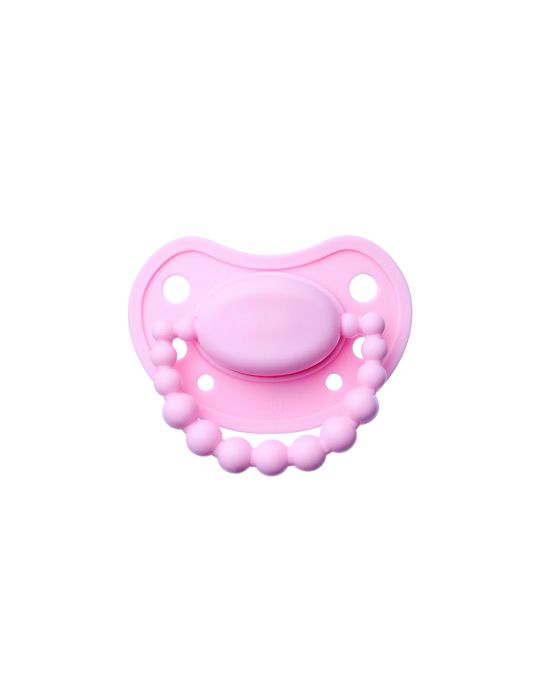 Luu Kids Smoczek silikonowy pozycjonujący 0-3m+ Pink a Boo