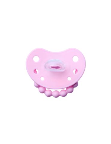 Luu Kids Smoczek silikonowy pozycjonujący 3-6m+ Pink a Boo