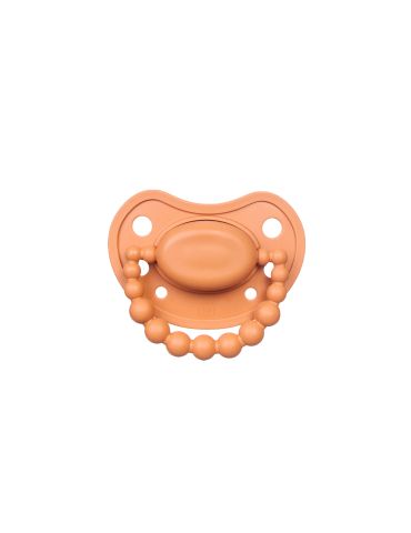 Luu Kids Smoczek silikonowy pozycjonujący 6m+ Pampkin spice