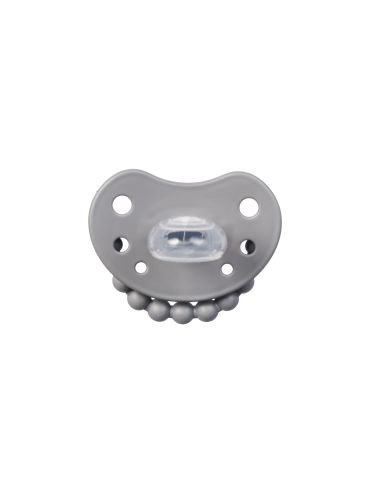 Luu Kids Smoczek silikonowy pozycjonujący 6m+ Lovely gray