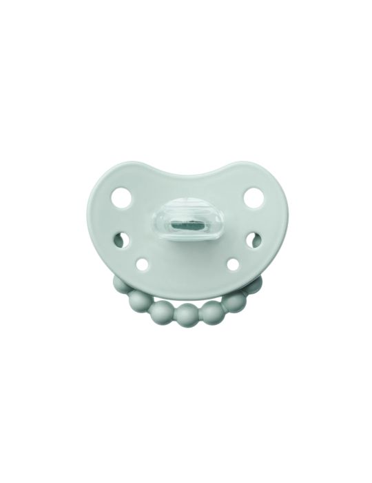 Luu Kids Smoczek silikonowy pozycjonujący 0-3m+ Frozen sage