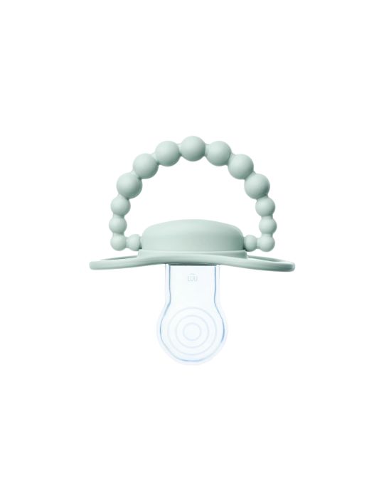 Luu Kids Smoczek silikonowy pozycjonujący 0-3m+ Frozen sage