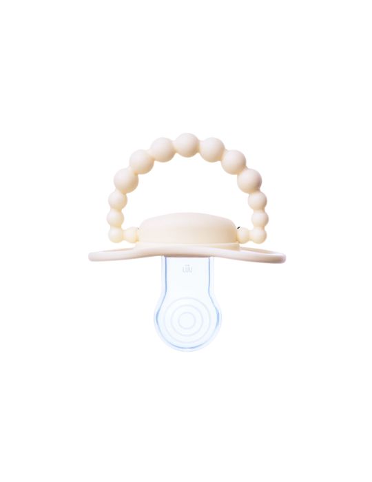 Luu Kids Smoczek silikonowy pozycjonujący 3-6m+ American cream