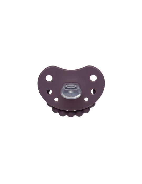 Luu Kids Smoczek silikonowy pozycjonujący 3-6m+ Sweet plum