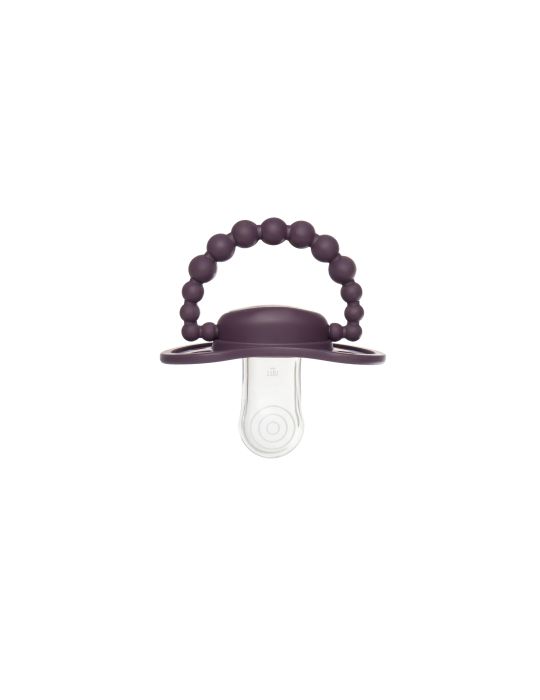 Luu Kids Smoczek silikonowy pozycjonujący 0-3m+ Sweet plum