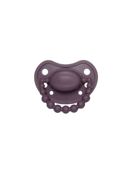 Luu Kids Smoczek silikonowy pozycjonujący 3-6m+ Sweet plum
