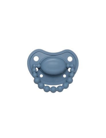 Luu Kids Smoczek silikonowy pozycjonujący 6m+ Cloudy blue