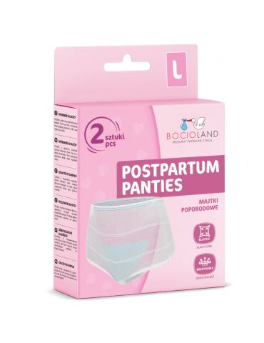 Bocioland Majtki poporodowe siateczkowe L 2 szt