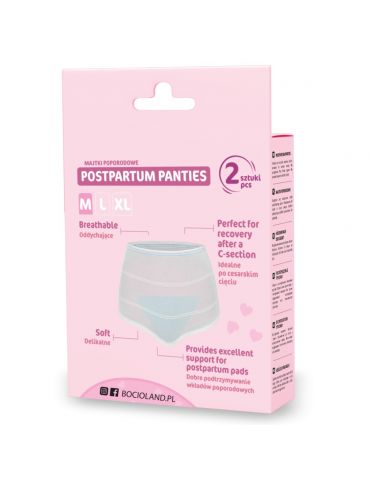 Bocioland Majtki poporodowe siateczkowe M 2szt Bocioland Majtki poporodowe siateczkowe M 2szt