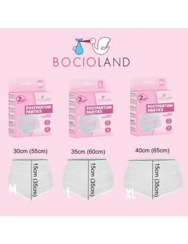 Bocioland Majtki poporodowe siateczkowe M 2szt Bocioland Majtki poporodowe siateczkowe M 2szt