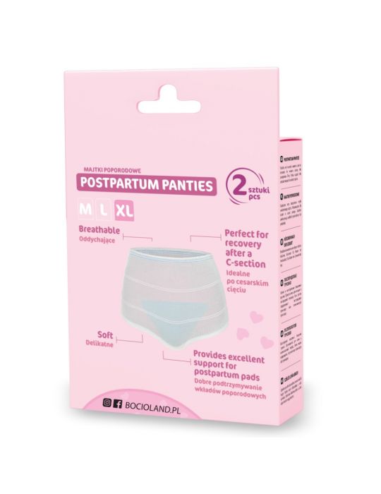 Bocioland Majtki poporodowe siateczkowe XL 2szt