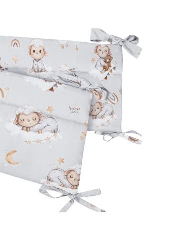 Bonjour Cherie Ochraniacz na szczebelki bawełniany 180/30 Owieczki