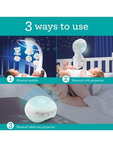 Infantino Karuzela Muzyczna 3w1 zielona