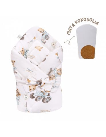 Bonjour Cherie Rożek bawełniany z usztywnieniem 74x74 Traktory