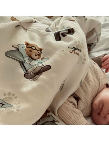 Bonjour Cherie Kołderka bawełniana 100/135 Traktory