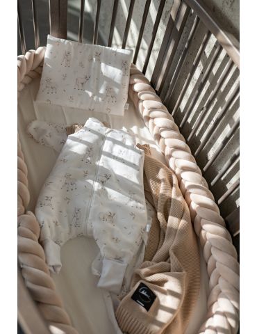 Lulumi Warkocz ochraniacz do łóżeczka Kłos mini 200 cm Szary