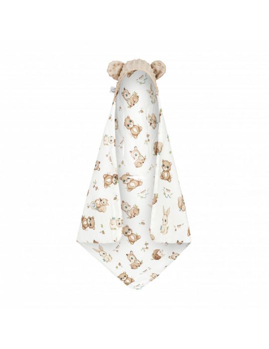 Bonjour Cherie Kocyk bambusowy do fotelika samochodowego 90/90 Las minky Beige
