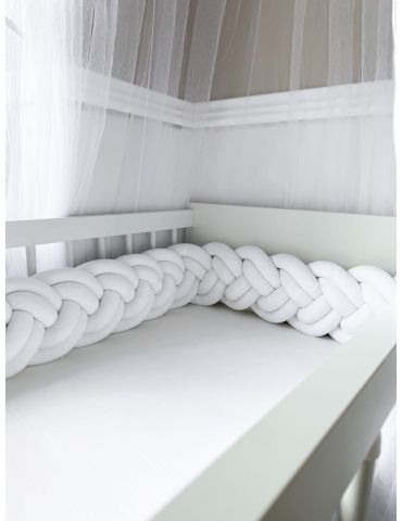 Lulumi Warkocz ochraniacz do łóżeczka Narrow 300 cm Beżowy