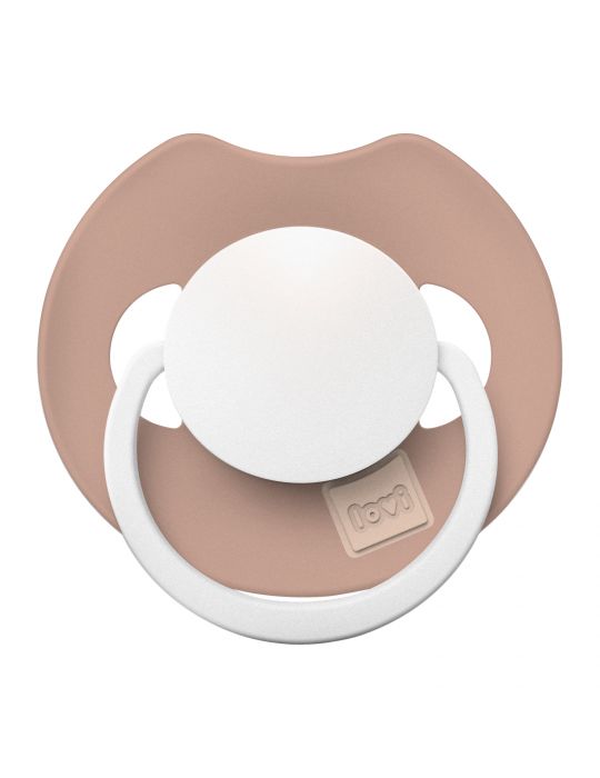 Lovi Smoczek silikonowy dynamiczny 18m+ Prime Ivory Glow/Blush Glow​ 2 szt.