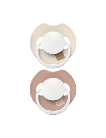 Lovi Smoczek silikonowy dynamiczny 6-18m Prime Ivory Glow/Blush Glow 2 szt. Lovi Smoczek silikonowy dynamiczny 6-18m Prime Ivory Glow/Blush Glow 2 szt.