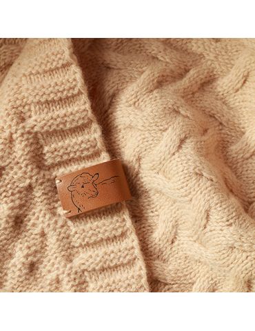 BabyOno Kocyk z wełny merino ciemny beż