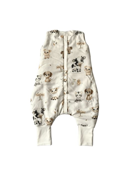 Bonjour Cherie Śpiworek bambusowy z nogawkami 1-3 lata Farma