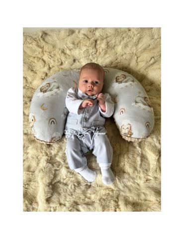 Bonjour Cherie Rogal bambusowy 50x65cm Owieczki Minky beige