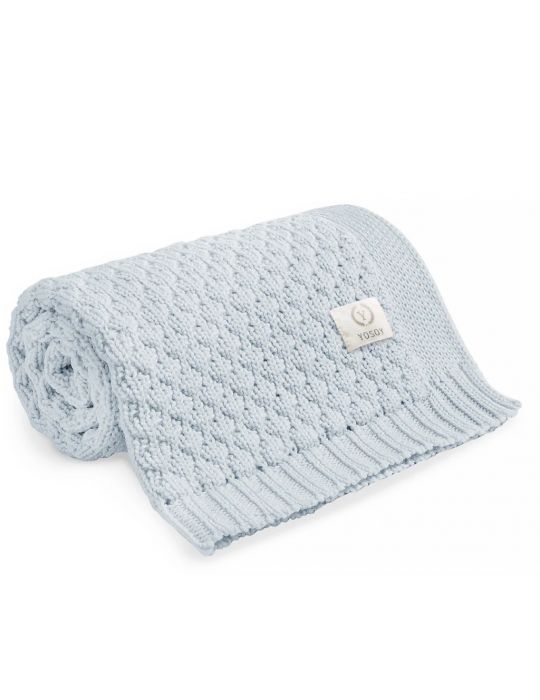 Yosoy Koc dziany 100% merino wool Bubbles Błękitny