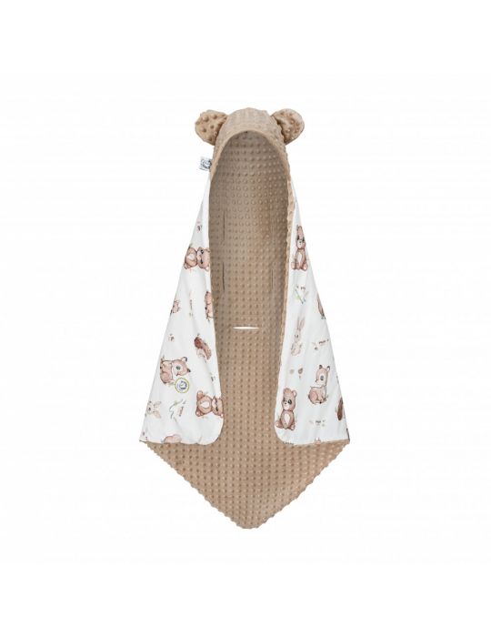 Bonjour Cherie Kocyk bawełniany do fotelika samochodowego 90/90 Las minky Beige