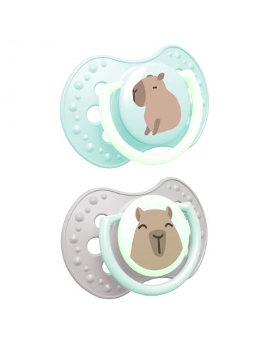 LOVI Smoczek silikonowy dynamiczny 0-6m CapiChill 2szt boy