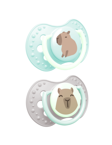 LOVI Smoczek silikonowy dynamiczny 0-6m CapiChill 2szt boy