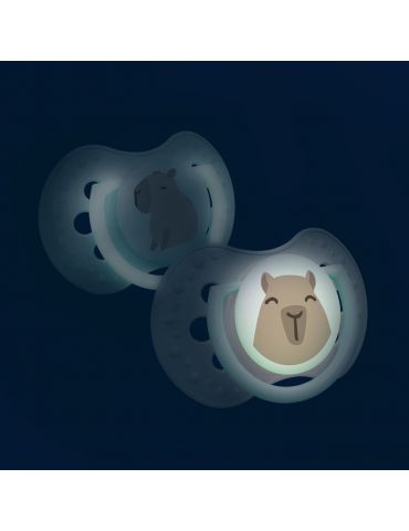 Lovi Smoczek silikonowy dynamiczny 18m+ CapiChill 2 szt. girl