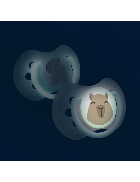 Lovi Smoczek silikonowy dynamiczny 18m+ CapiChill 2 szt. girl