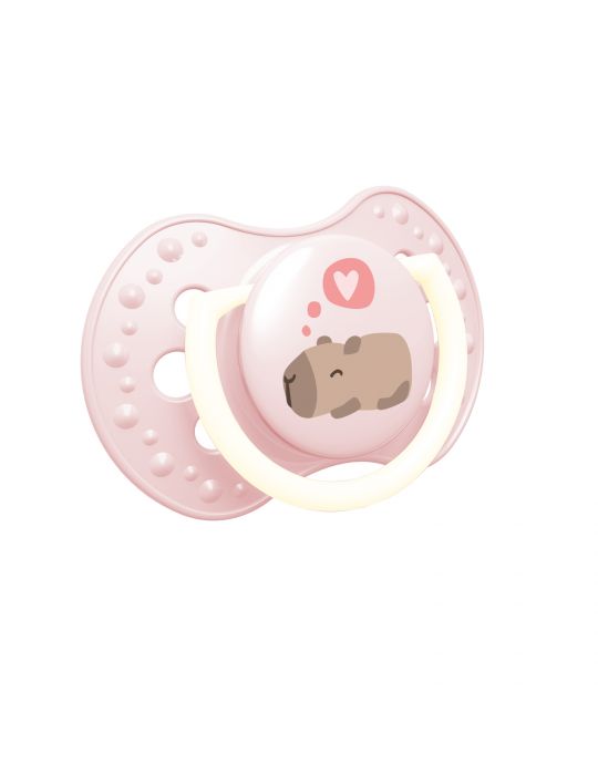 Lovi Smoczek silikonowy dynamiczny 18m+ CapiChill 2 szt. girl