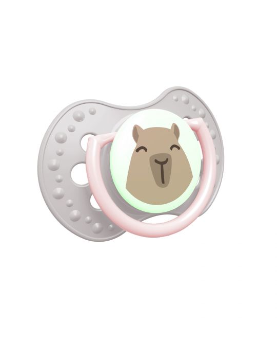 Lovi Smoczek silikonowy dynamiczny 18m+ CapiChill 2 szt. girl